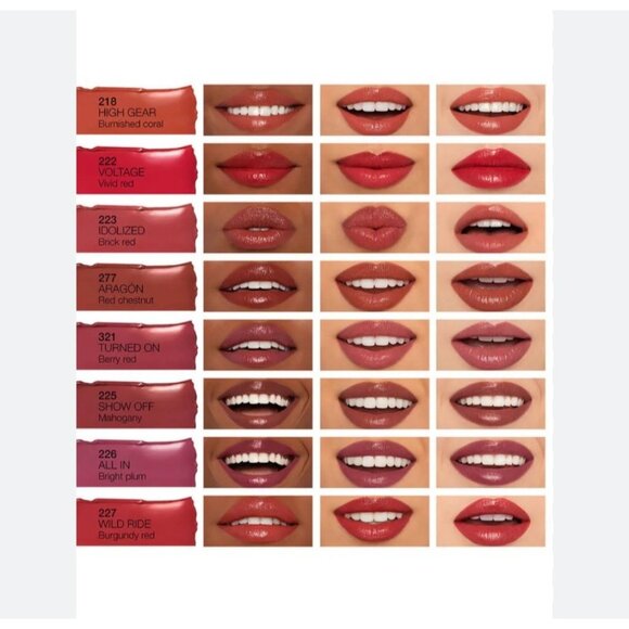 NARS Afterglow Sensual Shine Lipstick 222 Voltage Vivid Red - Picture 3 of 4